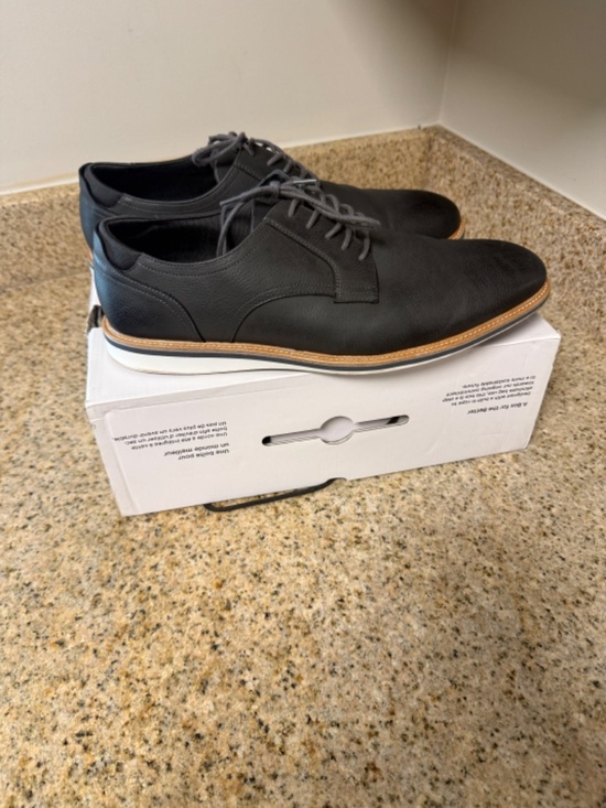 ALDO Men’s Black Leather Dress Shoes Size 13 – Oxfords (OLIRANG-W) main image 5